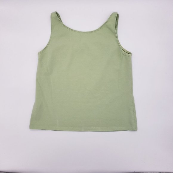 PM Eileen Fisher Green Tank Top - Picture 3 of 6